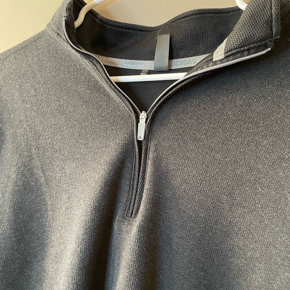 Adidas Men’s Lightweight Quarter Zip Pullover Size L - Picture 2 of 4